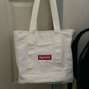 Supreme canvas tote